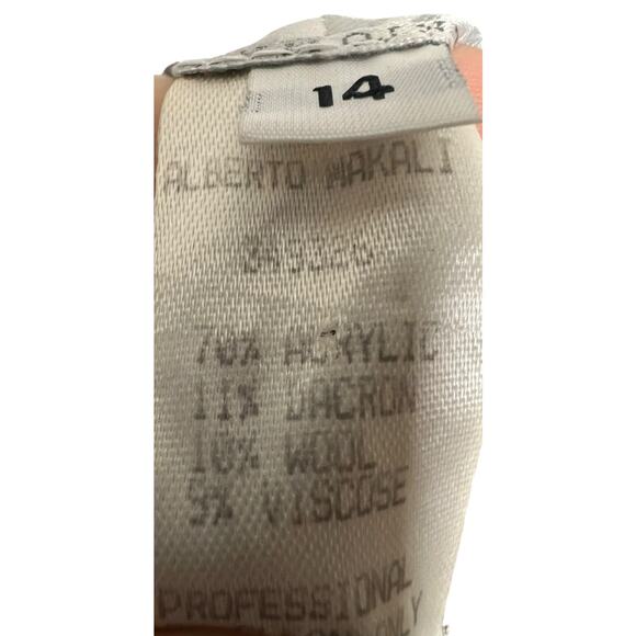 Alberto Makali brown Tweed Skirt Whiskered Boho Feather Trim 14 - Picture 6 of 8